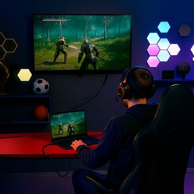 Cabo HDMI Full HD Transmissão Imagem Som Transferência de Dados 1m