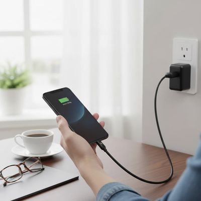 Cabo Carregador USB C Colorido Silicone Telefone Carregamento Cor:Azul