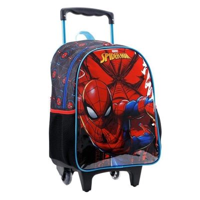Mochila Rodinha Infantil Escolar Menino Homem Aranha Spiderman Xeryus Azul 11660