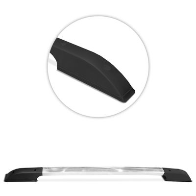 Rack de Teto Longarina Rampage 2023 a 2025 Colado Aluminio Polido