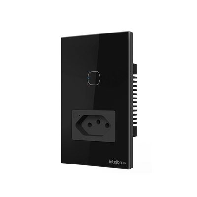 Tomada Simples 10a Smart Wi-fi Ets 2001 Preto 4850067