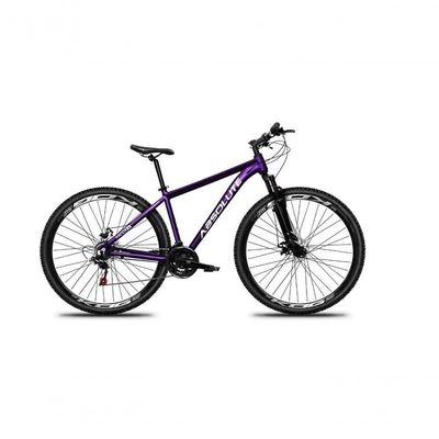 Bicicleta Aro 29 Absolute Nero 5 Alumínio 21v Freio A Disco Garfo Suspensão Mountain Bike Roxo Tam: 15