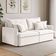 Sofá 2 Lugares 1,60m Retrátil E Reclinável Em Tecido Bouclé – Malta Lucadi Off White