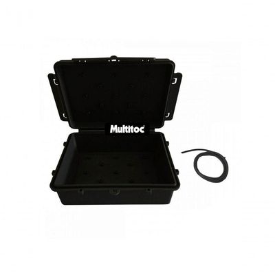Caixa Hermetica Multitoc Vedada 14,5x10,5x7,0 Completa Preta