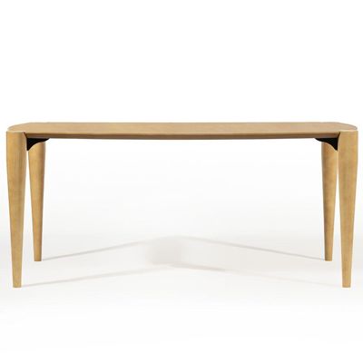 Mesa de Jantar 6 Lugares Alasca 180x100 cm Madeira Maciça M04 Mel - Lyam Decor