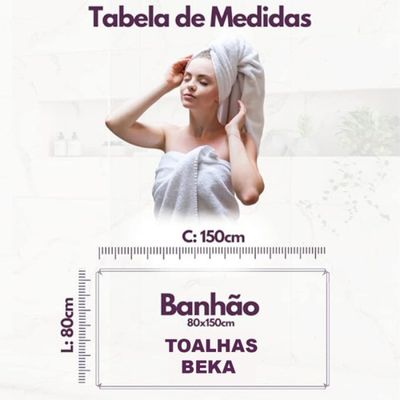 Kit Hotel 5 Toalhas Super Grossa e Felpuda 80x150cm Camurça Beka