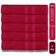 Kit 5 Toalhas Super Grossa Felpuda E Macia 80x150cm Beka Cereja
