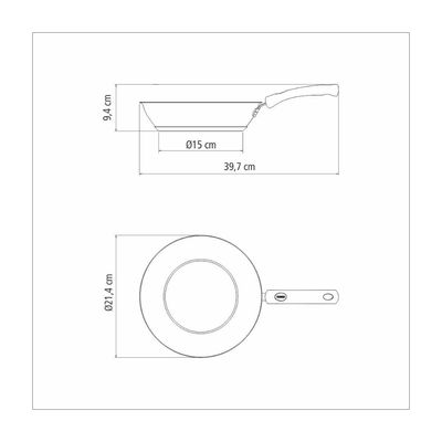 Frigideira Tramontina Solar Inox Fundo Triplo 20 cm 1,3 L