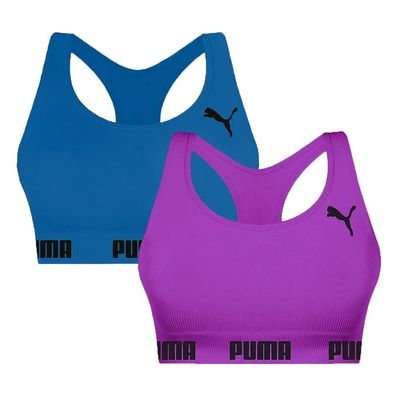 Kit 2 Tops Puma Nadador Sem Costura Feminino GG