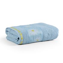 Toalha de Banho Infantil Pitico 1,15m x 75cm 100% Algodão Macio - Margarida Azul