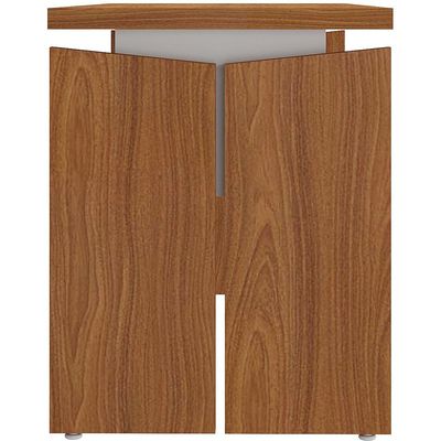 Mesa Para Escritório Home Office 125cm Unik A02 Freijó Branco - Lyam Decor