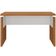 Mesa Para Escritório Home Office 125cm Unik A02 Freijó Branco - Lyam Decor