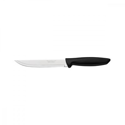 Faca para Cozinha Tramontina Plenus com Lamina em Aço Inox e Cabo de Polipropileno Preto 6"