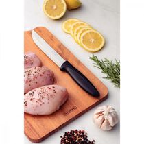 Faca para Cozinha Tramontina Plenus com Lamina em Aço Inox e Cabo de Polipropileno Preto 6"