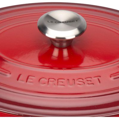 PANELA OVAL SIGNATURE 4,1L 27CM LE CREUSET - Vermelho 211782706