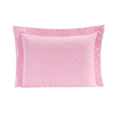 Porta Travesseiro Com Debrum Requinte Liso 01 Peça - Rosa