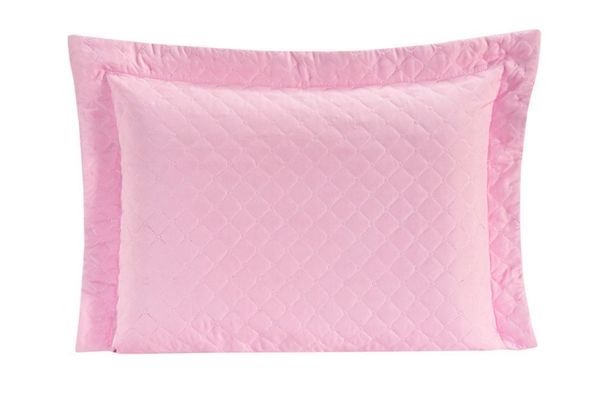 Porta Travesseiro Com Debrum Requinte Liso 01 Peça - Rosa