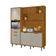 Cozinha Compacta Imperatriz 100% MDF 6 portas 2 Gavetas Freijó e Off White