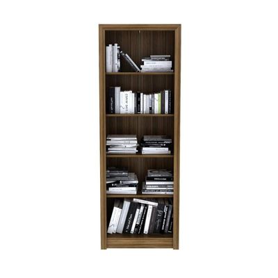 Kit 2 Armários para Escritório com Armário Fechado e Armário de Canto ME4105 e ME4132 Nogal