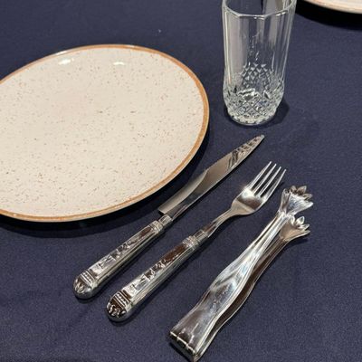 24 Garfos Jumbo Mesa 20cm Aço Inox Churrasco Nobre Talheres Robustos