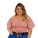 BLUSA  PLUS SIZE DOLCE SEDUTTI CROPPED ELASTEX DANY ROSE 46 / Rosa