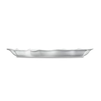 PRATO RUFFLE LE CREUSET 36CM EM CERÂMICA BRANCO 80617360100099