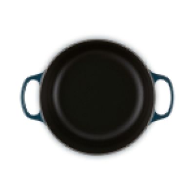PANELA REDONDA LE CREUSET 20CM SIGNATURE FERRO ESMALTADO AZUL AGAVE 21177204220450