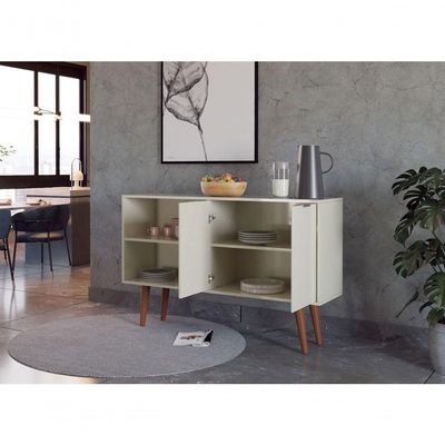Buffet Aparador Solid Off White - Moveisaqui