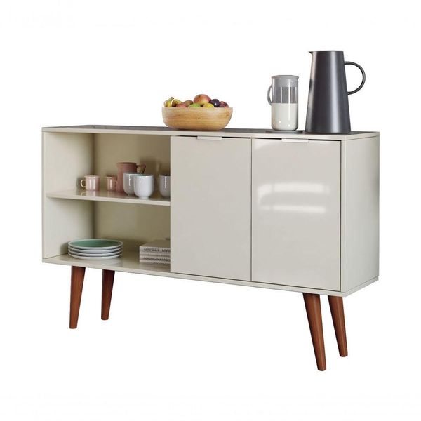 Buffet Aparador Solid Off White - Moveisaqui