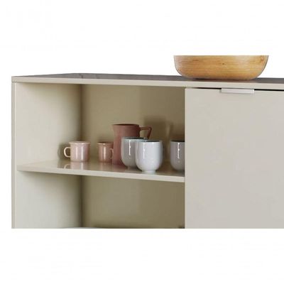 Buffet Aparador Solid Off White - Moveisaqui