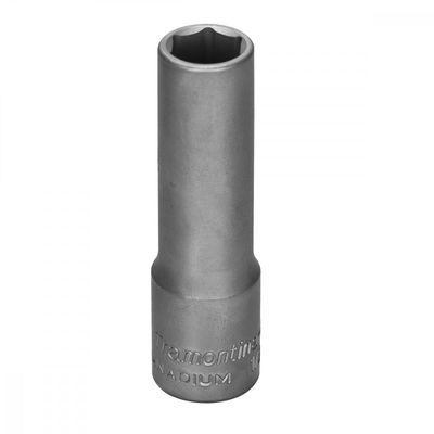 Soquete Sextavado Longo em Aço Cromo Vanadio 14 mm - Encaixe 1/2" Tramontina PRO