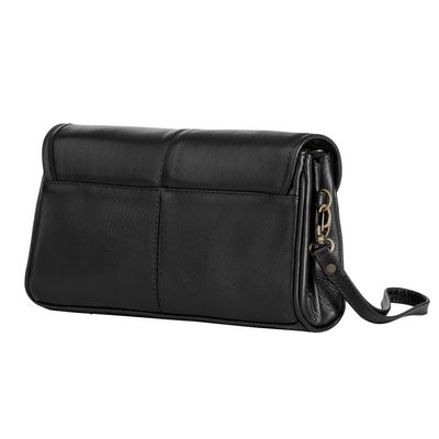 Capanga Pasta De Mão Masculina Couro Bennesh 7053 Preto