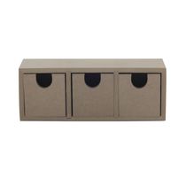 Gaveteiro Triplo Le Mdf 19x6x7cm
