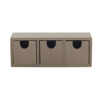 Gaveteiro Triplo Le Mdf 19x6x7cm