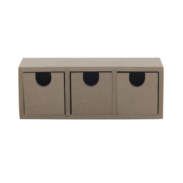 Gaveteiro Triplo Le Mdf 19x6x7cm