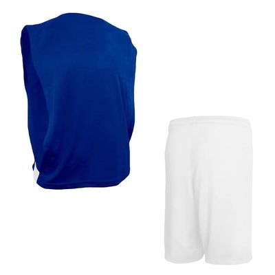 Kit Penalty Futebol Colete + Calção Masculino GG / Azul e Branco