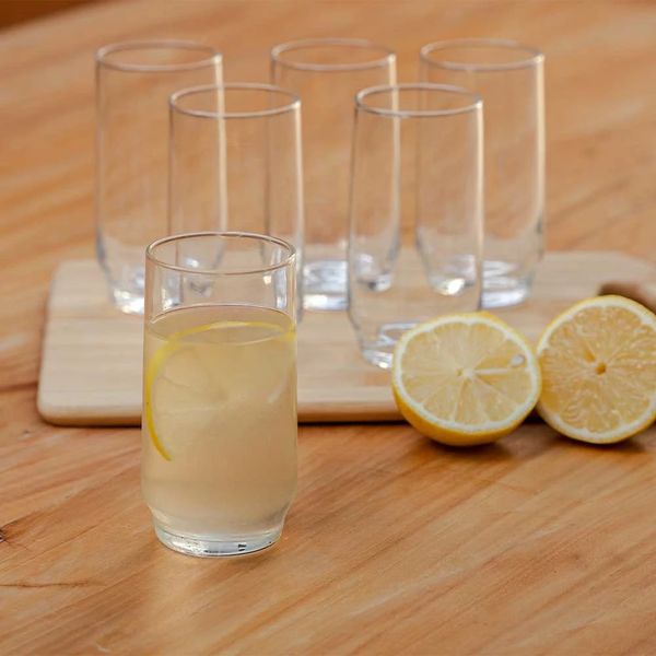 Jogo de Copos Nadir Lights em Vidro Liso com 6 Peças 300ml Jogo de Copos Nadir Lights em Vidro Liso com 6 Peças 300ml