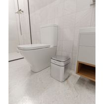 Lixeira Tramontina Sense Square 8 Litros Automática com Sensor Aço Inox Acetinado