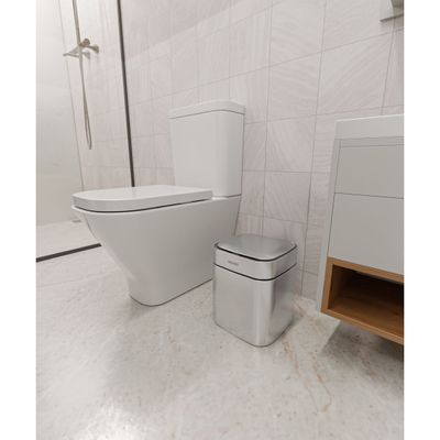 Lixeira Tramontina Sense Square 8 Litros Automática com Sensor Aço Inox Acetinado