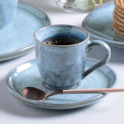 Conjunto De Xícara De Cafezinho Com Pires 06 Peças Bio Breeze Porto
