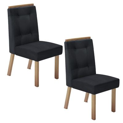 Conjunto 2 Cadeiras Estofadas Para Mesa De Jantar Firenze Bom Pastor