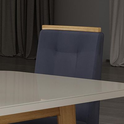 Conjunto 2 Cadeiras Estofadas Para Mesa De Jantar Firenze Bom Pastor