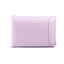 Par de Fronhas 70cm x 50cm 2 Peças Paris  Percal 150 Fios 100% Algodão - Lilás