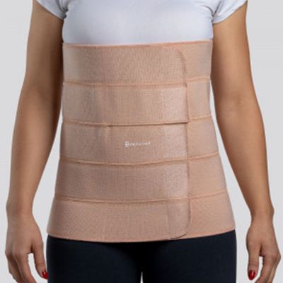 Faixa Abdominal 5 Painéis Ortho Care Dellamed G / Bege