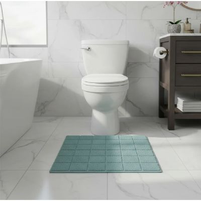 Toalha Piso Delicatta 50cm x 75cm Azul Claro Teka