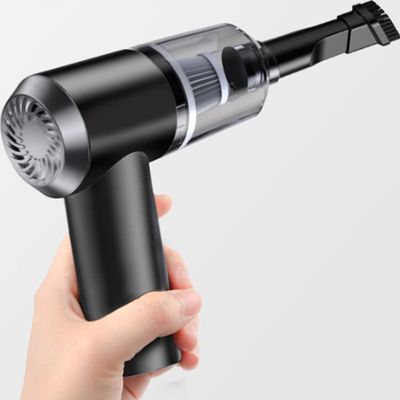 MINI ASPIRADOR DE PÓ SEM FIO PORTÁTIL CARREGAMENTO VIA USB Preto