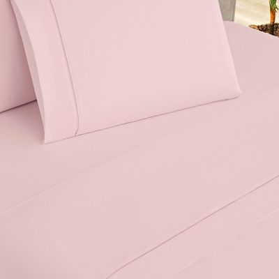 Jogo de Cama Elegance Queen 04 Peças  - Rosa