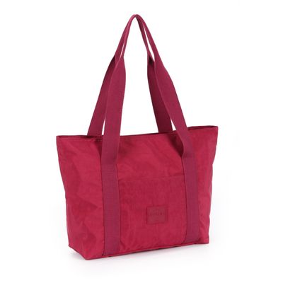Bolsa Tote Feminina Up4You Luxcel Nylon Shopping Bag BU78736 Vinho
