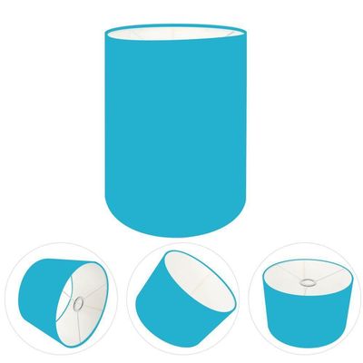 Cúpula Abajur Cilíndrica Cp-7003 ø15x20cm Azul Turquesa