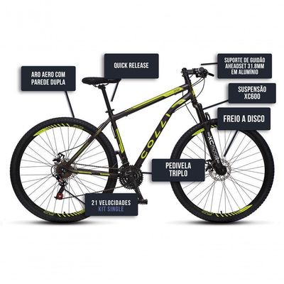 Bicicleta Athena Aro 29 Em Aço Com 21 Marchas Colli